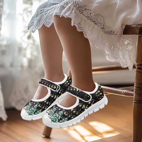 chaqlin Christmas Sneaker Mary Jane for Kids Slip On Casual Outdoor School Sports Shoes Lightweight Flat Walking Sneaker2