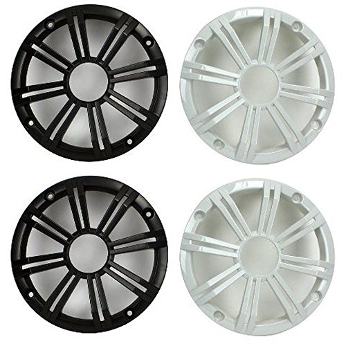 4) Kicker 4143Bkm614Lcw 6.5" 390W Led Marine Coaxial Speakers Km50 + Kmlc Remote #TOP2