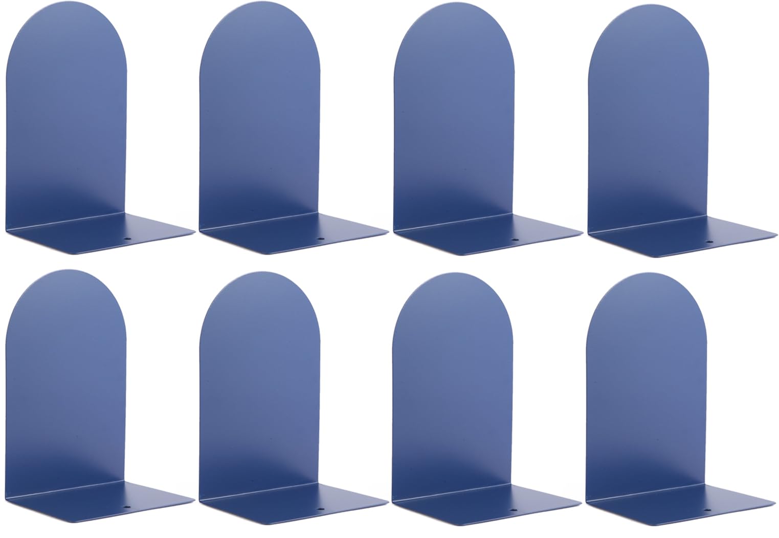 Hiziwimi Metal Book Ends for Shelves - 8Pcs Bookends for Heavy Books Non-Skid Decorative Book Stopper to Hold Books/CDs for Home Office School and