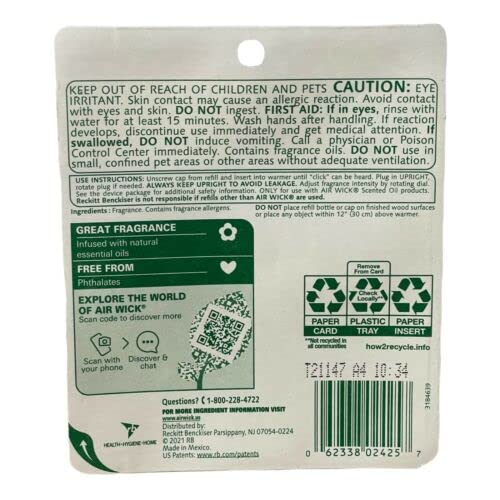 Air Wick Plug in Scented Oil 2 Refills, Bonfire and Crisp Fall Air, Essential Oils, Air Freshener - image 2