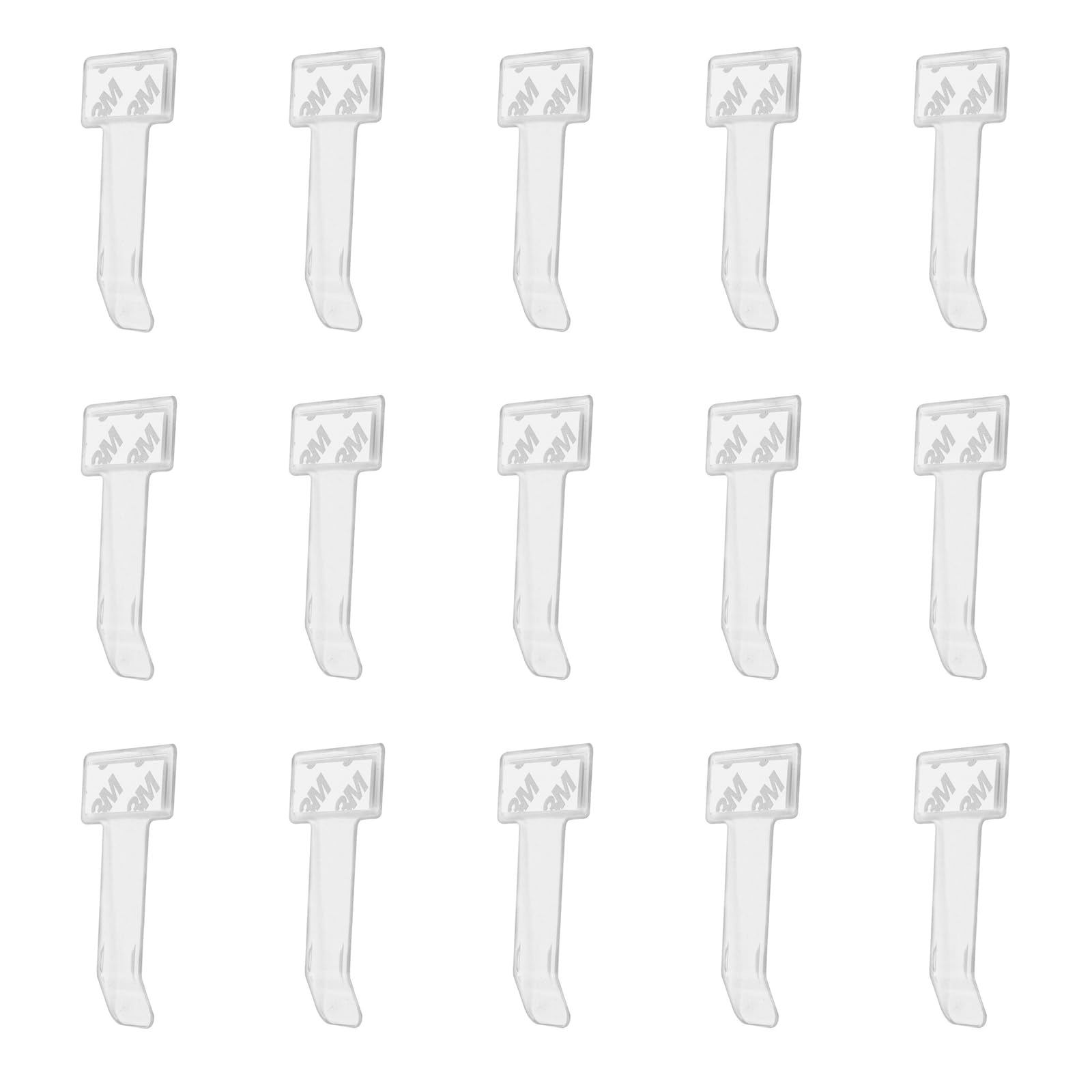 XuananCool 15Pcs Transparent Windshield Ticket Holder Vehicle Self Adhesive Car Parking Ticket Holder Clip Easy Install Permit Pass Clip for Vehicles Fridge Storage