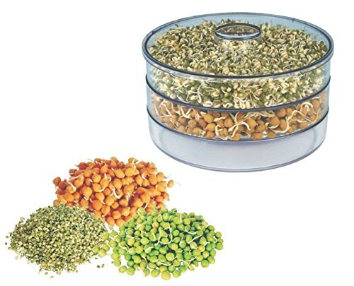 Kreyams Sprout Maker - 1.5ml Plastic (White, Clear)