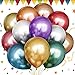 Produktbild 20 Stück Bunt Metallic Luftballons, Latex Luftballons, 10 Zoll Bunt Dickes Latex Metallic Ballon für Geburtstag Hochzeit Jubiläum Baby Shower Festival Abschluss Weihnachten oder jede Party Dekoration
