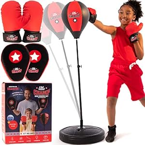 Punching-Bag-for-Kids-3-10-Easy-to-Assemble-Boxing-Gloves-Focus-Pads-toys-for-7-year-old-boys-Boys-toys Punching Bag for Kids 3-10 Easy to Assemble +Boxing Gloves +Focus Pads +Toys for 7 Year Old Boys +Boys Toys