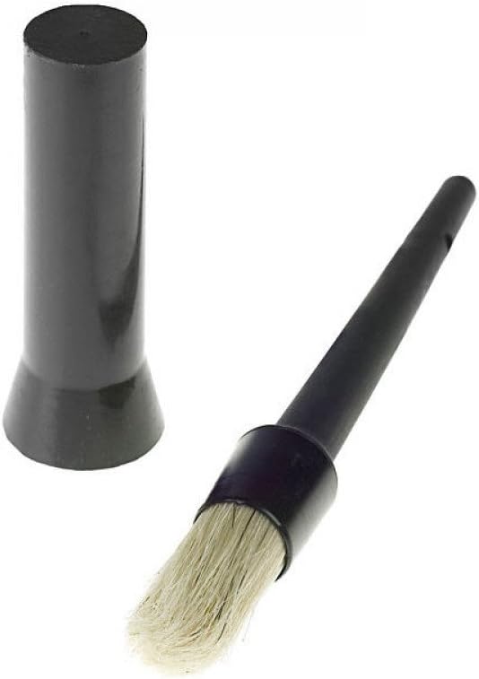 HORZE Hoof Oil Brush for Horses with Cap - Black - One Size