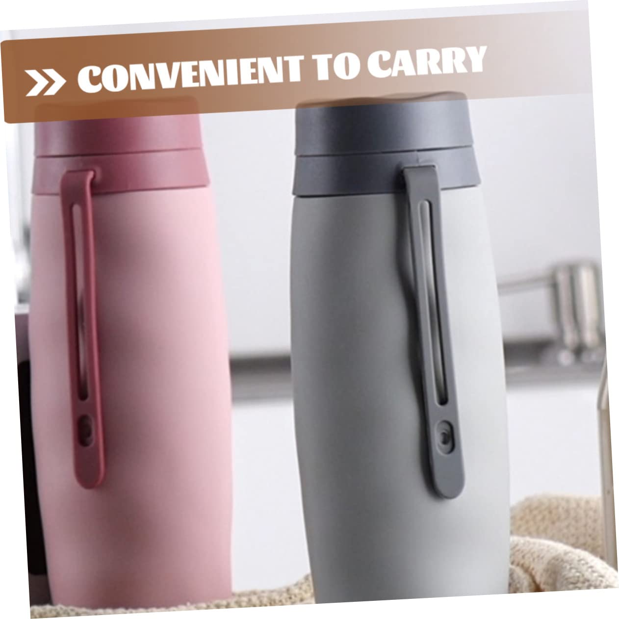 MILISTEN Reisenwasserkessel Faltbare wasserflasche Foldable Water Bottle Krüge Wasserflaschen Wandern zusammenklappbare Wasserbecher Faltbecher Kieselgel Grey Wiederverwendbar