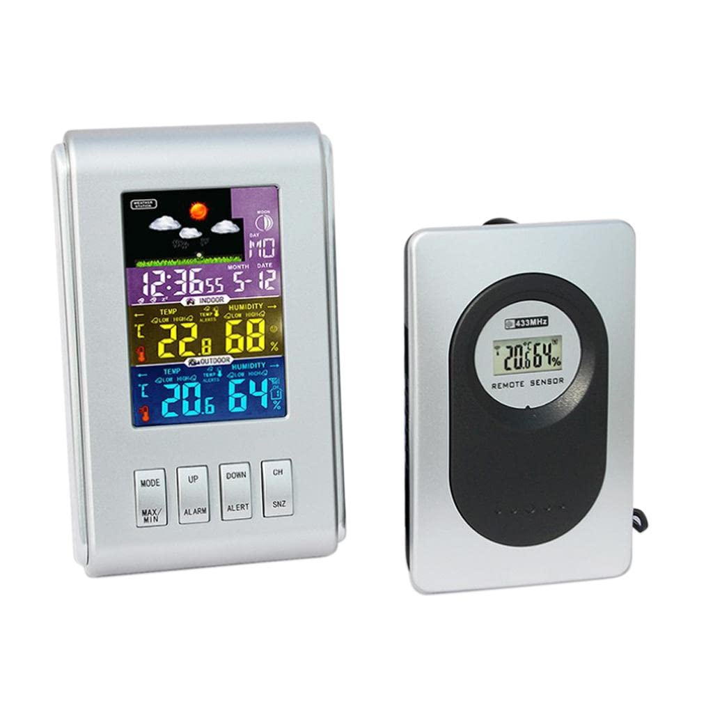 Bnf® Digital Alarm Clock LCD Screen Indoor/Outdoor Temperature Humidity Meter|Home & Garden | Home Dcor| Clocks | Wall Clocks-image-37