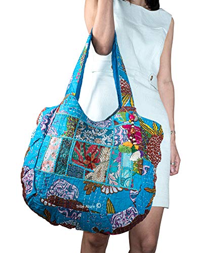 TribeAzure Large Embroidered Shoulder Bag Tote Comfortable Roomy Casual Fashion Market Grocery Everyday4