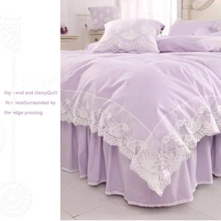 Amazon｜シーツセット 綿100％カラーレース姫系 シンプル