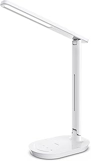 LED Desk Lamp, LASTAR Dimmable Eye-Protecting Table Lamps with Night Light, USB Charging Port, 4 Color Temperature Modes, 7 Brightness Levels, 1H Timer, Touch Control for Home Office Bedroom