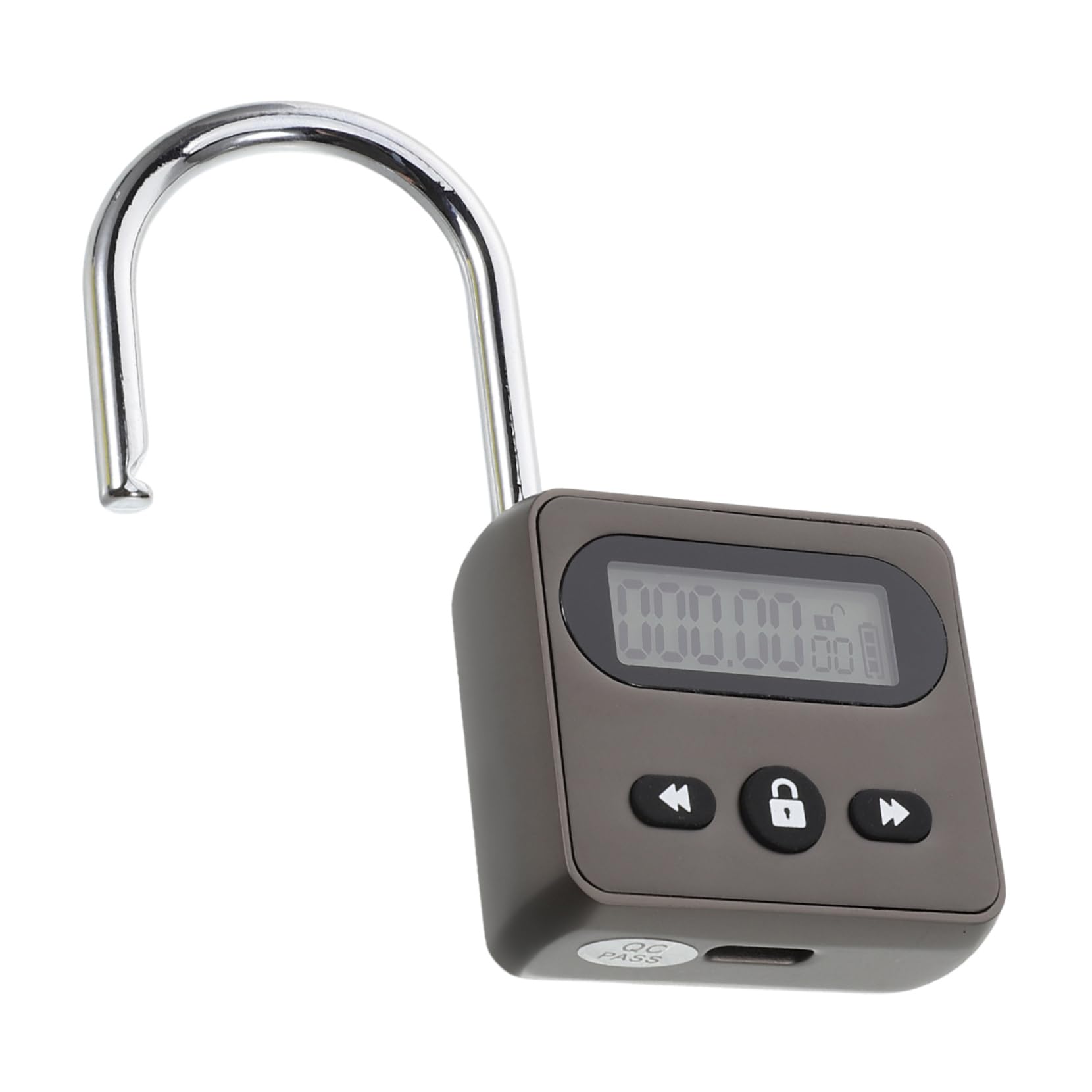 Cadenas électronique à minuterie SECFOU rechargeable USB avec écran LCD pour verrouillage auto