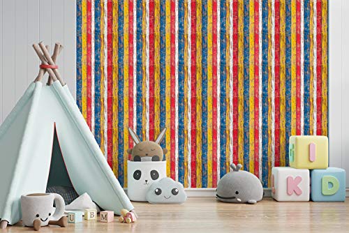 Image of DWELLSINDIA Multi Wood Self Adhesive Wallpaper Peel & Stick, Waterproof, Scratch Resistant, Laminated (41cm x 244cm, Wood Multi)