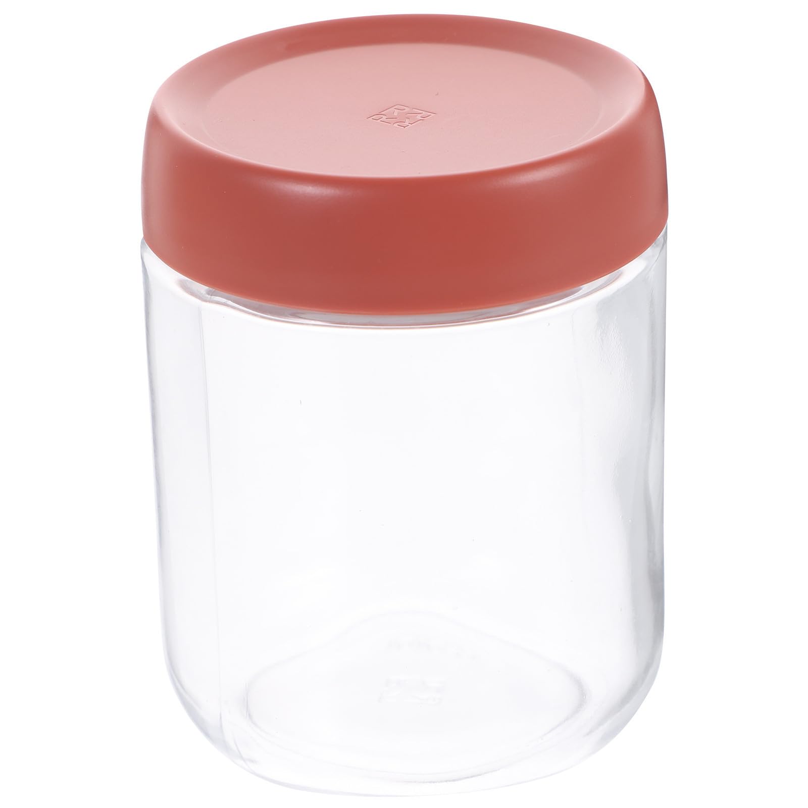 Tarro de café de vidrio rojo hermético de 450ml para solucionar el café rancio en el hogar