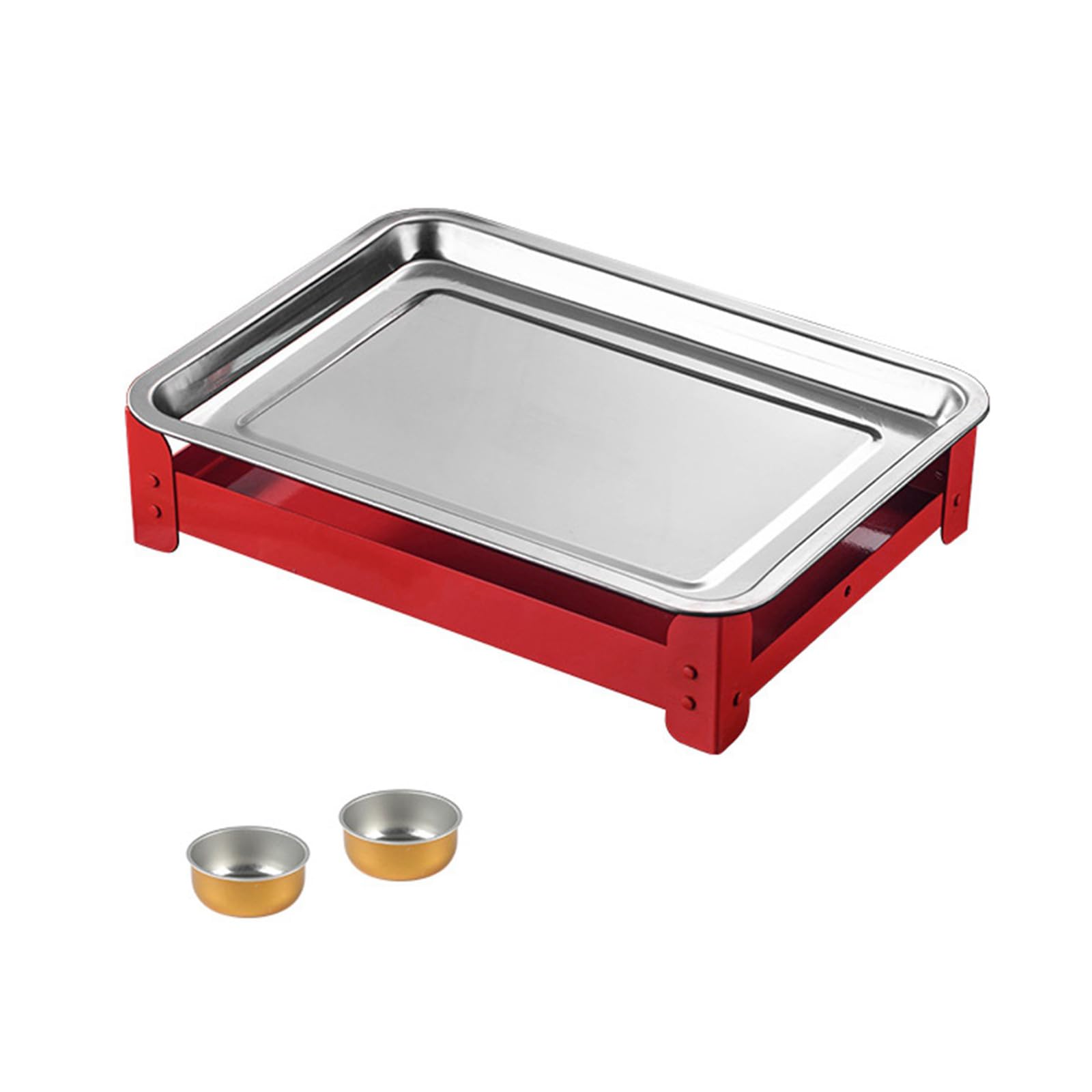 YROHGKPN Detachable Stainless Steel Grills Party Warmers Container Operated Heat Retention for Home Outdoor Cooking Dishwasher Safe BBQ Warmers