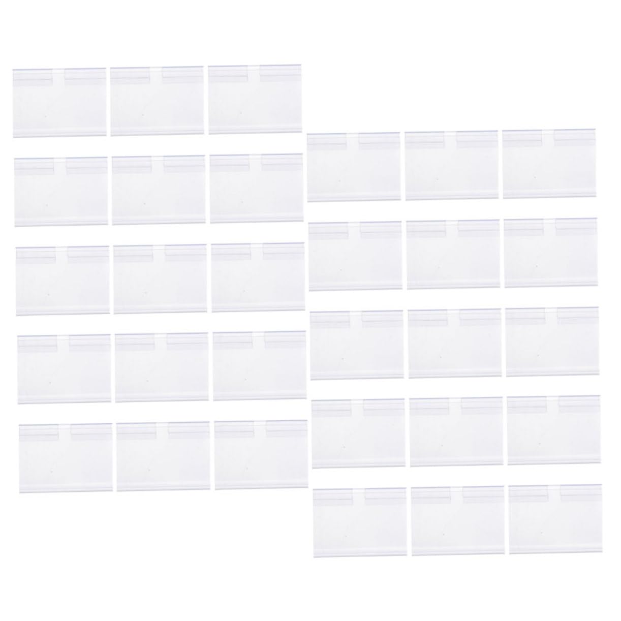 Housoutil 3 Sätze Etikettenhalter Für Supermärkte Beschreibbare Preisschildclips Transparent Für Regale Geschäften Mit Glatter Oberfläche Und Hoher Für Kleine Läden Und 50 Stück * 3