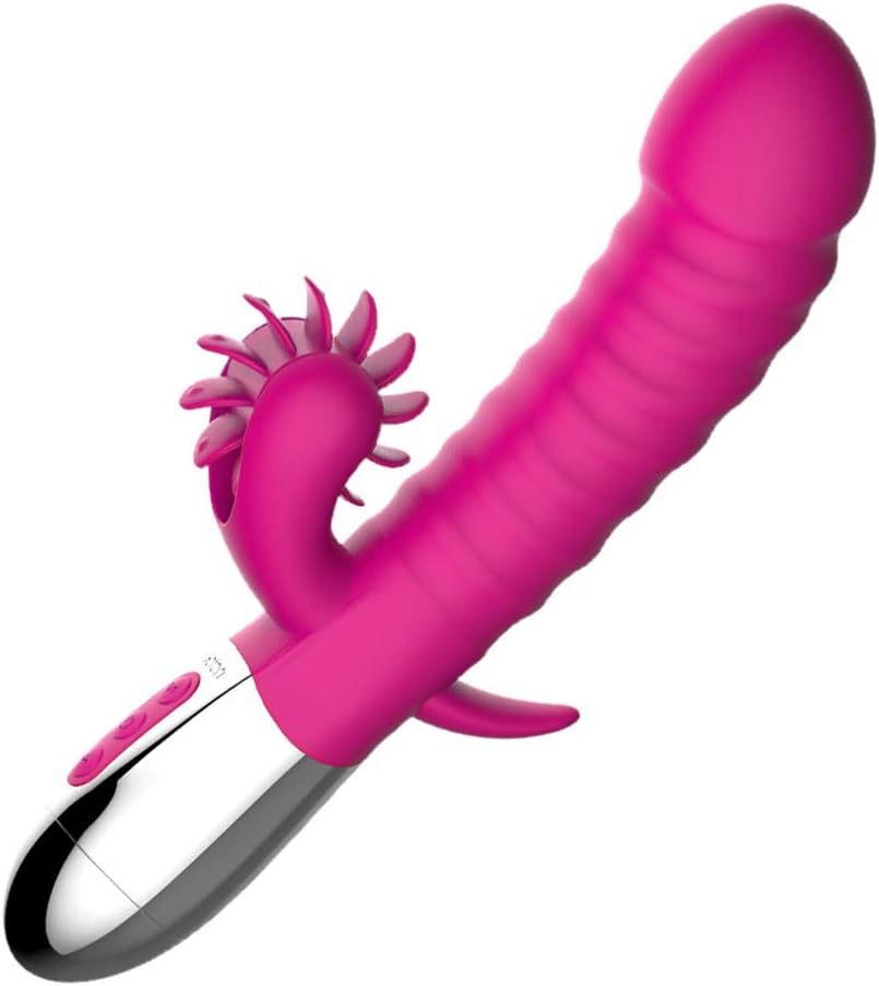 DDapen Intelligent Heating Powerful Rechargeable 10 Modes Upgraded Th-Rusting Ro-tating Novelty Rabbit Wand Toy 100% Waterproof&Ultra-Silent