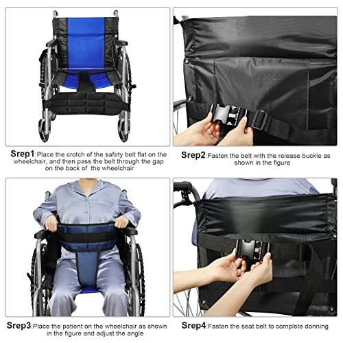 Yhk Wheelchair Harness, Adjustable Wheelchair Accessories Safety Belt With Wheelchair Harness Restraint For Adults To Prevent Tilting Or Falling, Wheelchair Restraint Belt For Elderly #TOP4