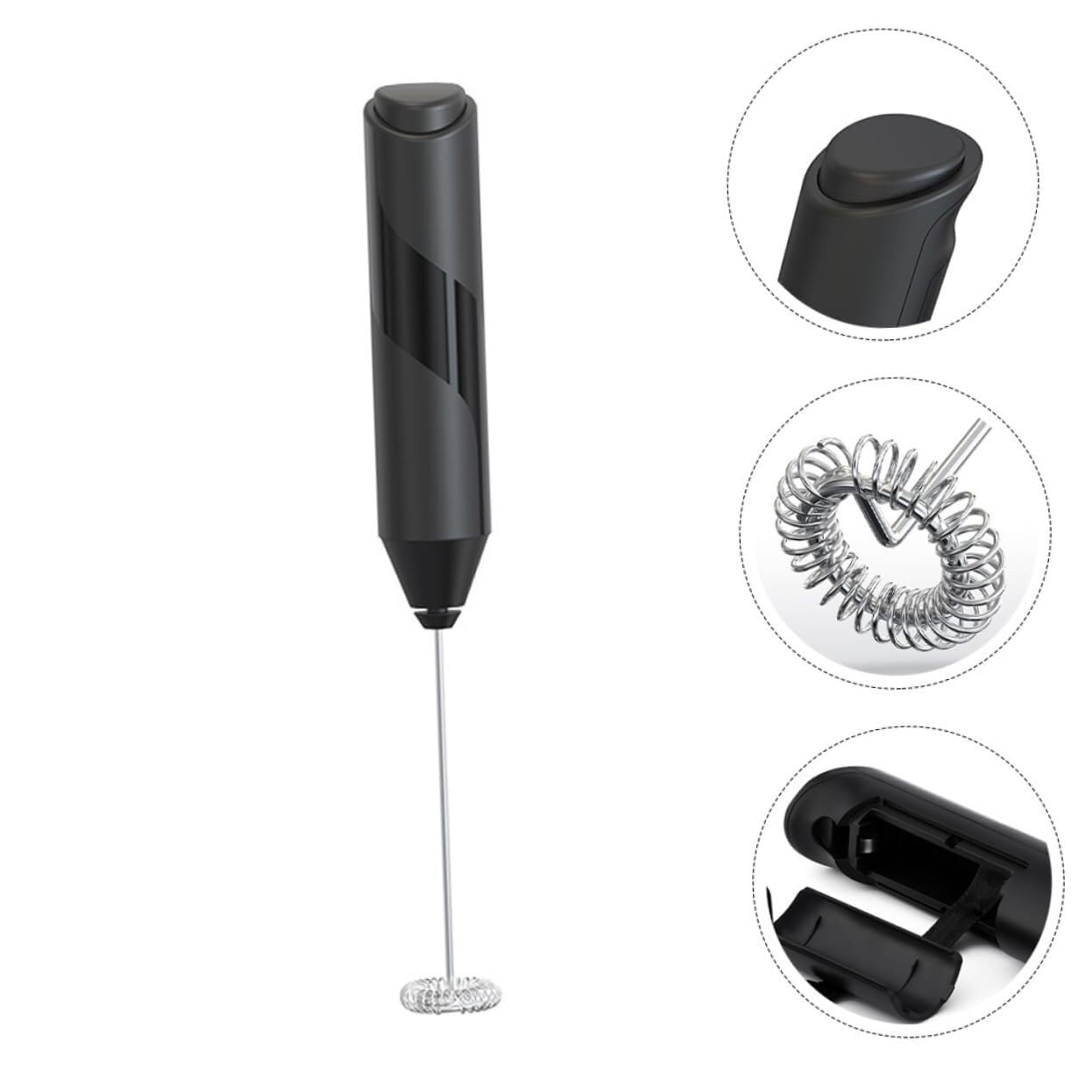 Varillas de Batir para Cocinar Mezclador Eléctrico, Herramienta De Mezcla De Cocina, Mezclador De Bebidas Portátil, Herramienta For Hornear Pan Y Masa Huevos, Espumar, Batir