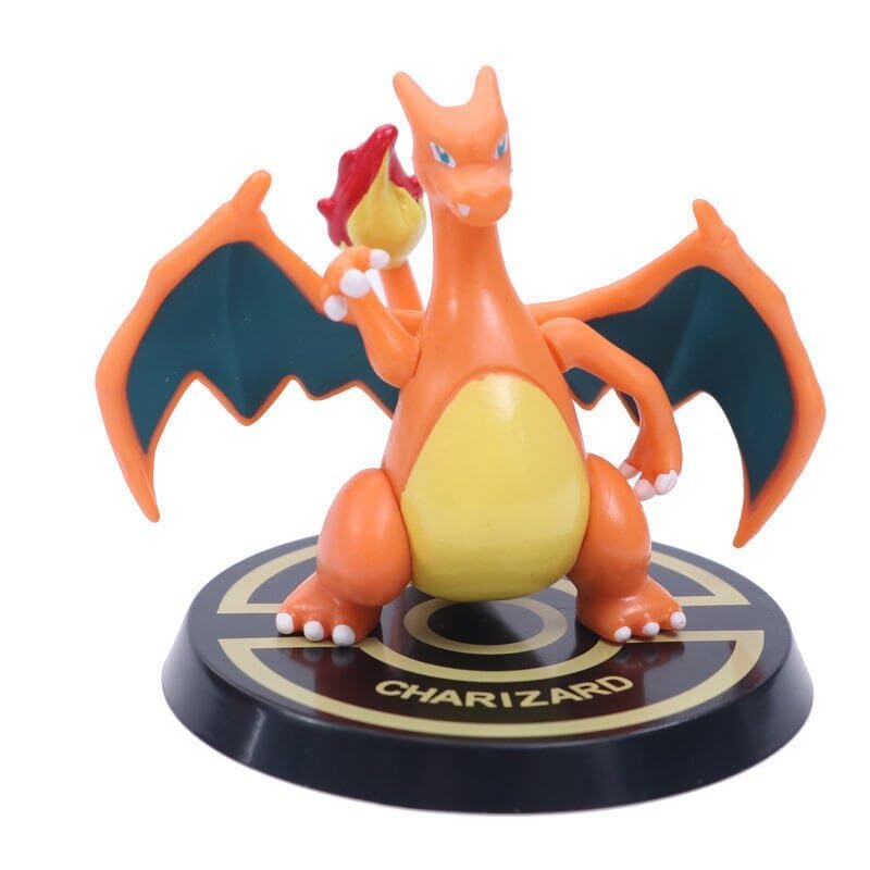 Funfob Cartoon Action Figure Toy Height - 7.5CM Collectible for Fans PVC Multicolour Figurine (Poke Orange Round Stand) (B0CP7TNS5K) Amazon Price History, Amazon Price Tracker