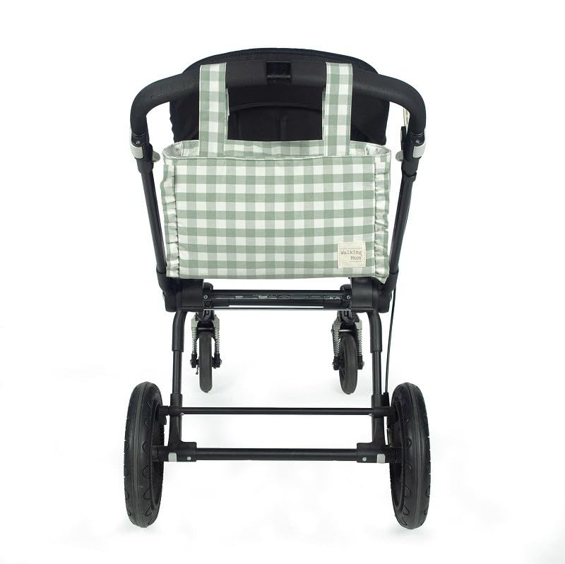 Walking Mum. Remy Maternity Stroller Organiser Bag Short Handles to Attach to Stroller Green 31 x 17 x 12 cm3
