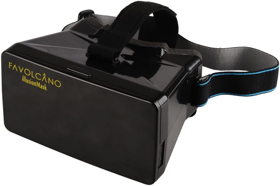 Google Cardboard Head Mount Plastic Version Virtual Reality VR Mobile Phone 3D Glasses 3D Movies Games with Resin Lens for 3.5 to 5.6 inch Smartphone
