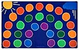 Carpets for Kids Premium Collection 8412 Rainbow Seating Classroom Rug 7ft 6in x 12ft Rectangle Multicolored