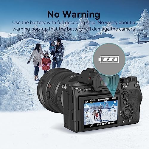 SMALLRIG NP-FZ100 2400mAh Bateria Aparatu dla Sony A7R V/A7S III, Akumulator do Aparatu z Szybkim ładowaniem USB-C 2.5H dla Sony Alpha A7R IV, A7R III, A7 III, A7C, A6600, A6700-4265