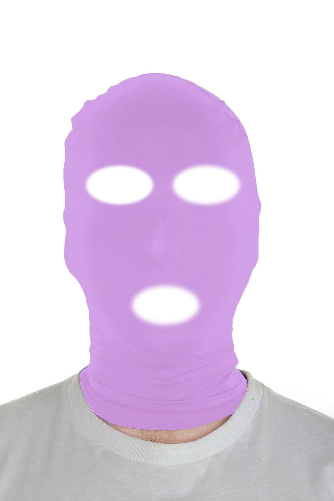 - Sheface Men's and Women's Spandex Open Eyes and Mouth Hood Mask for Halloween Cosplay Costume