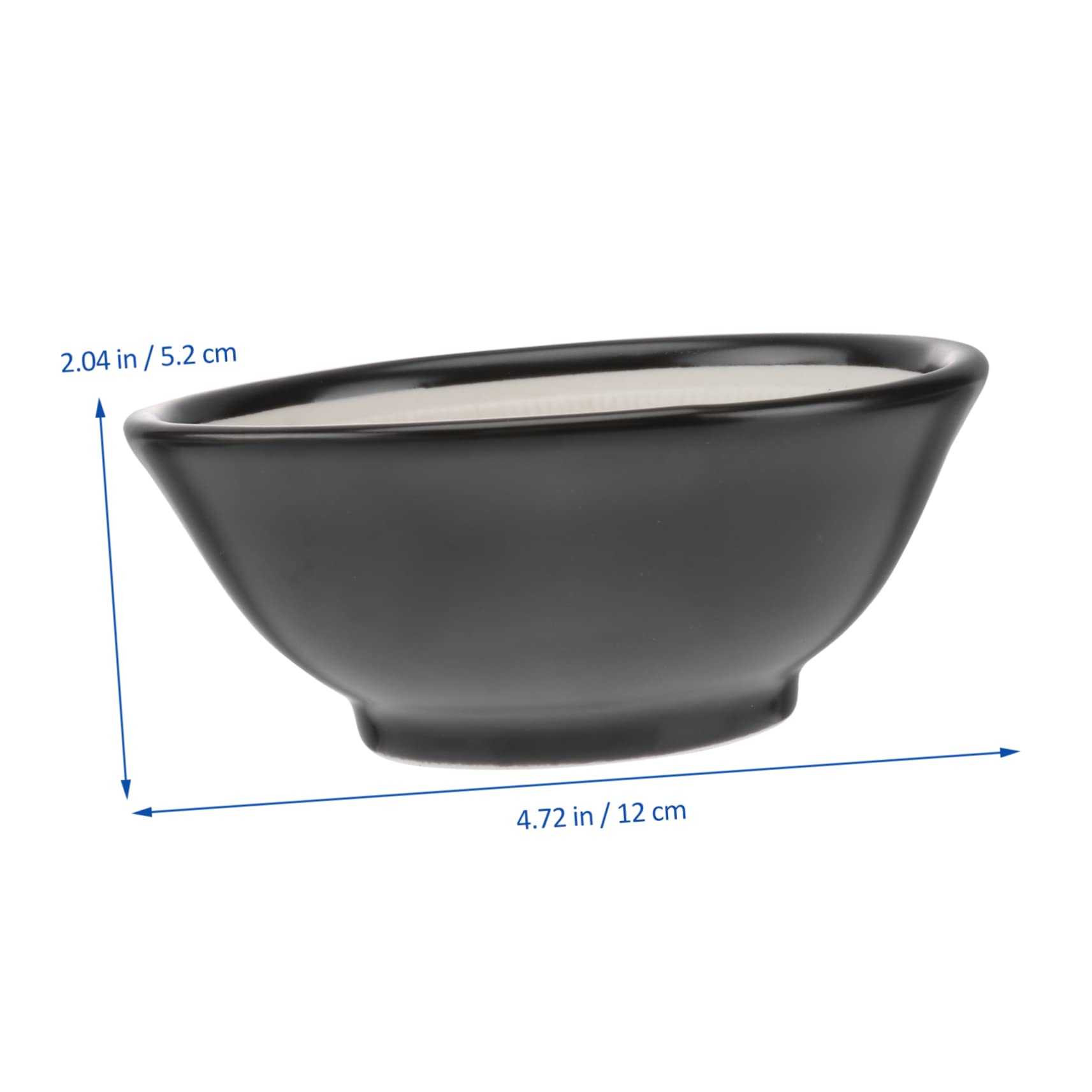 Mortaio E Pestello In Ceramica E Legno - 13.7x12x5.5 Cm, Per Aglio, Spezie, Erbe E Farmaci Tradizionali