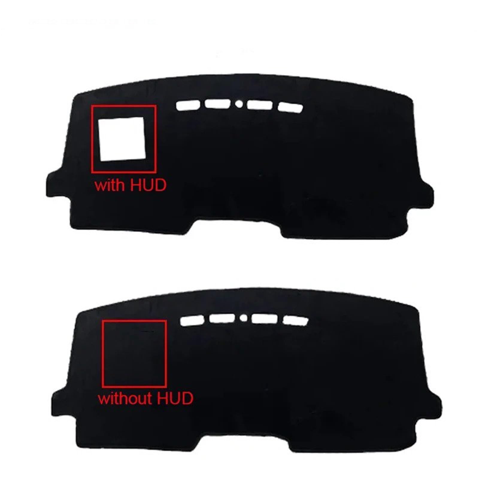 Tappetino Copertura cruscotto Per Citroen Per C3 Per C4 Per Aircross 2017-2022 LHD RHD Protezione Per Console Parasole Per Cruscotto Tappetino Per Cruscotto Tappeto(Black LHD WithoutHUD)
