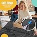 Party Solids 54 Inch X 300 Feet Black Plastic Table Cover Roll in A Cut - to - Size Box with Convenient Slide Cutter. Cuts Up to 36 Rectangle 8 Feet Plastic Disposable Tablecloths