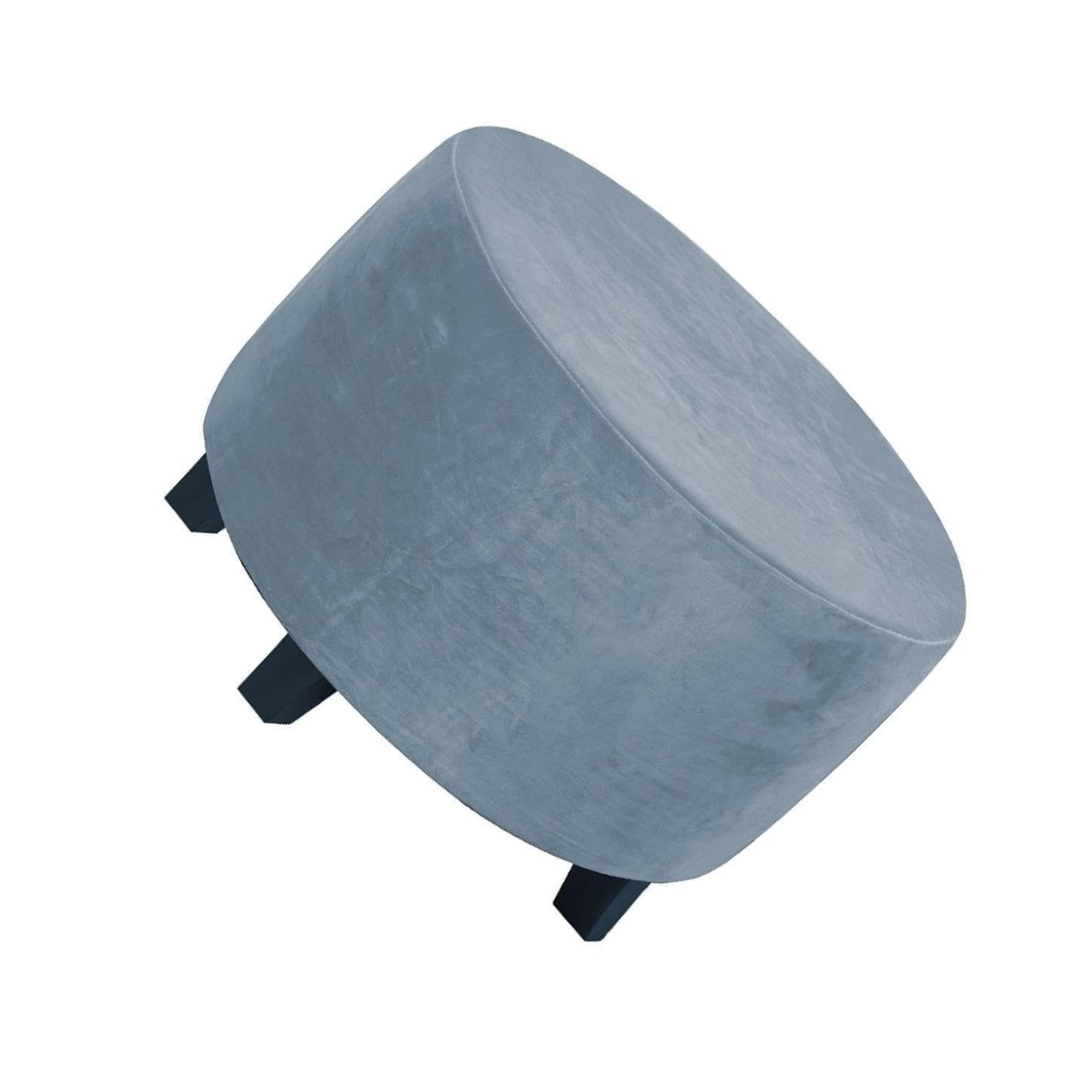 Zambuph Elegant Footstools Slipcover Ensuring High Stretch Fit For Covering Ottoman Foot Chairs And Adorning Living Areas Foot Stools Footstool Center Tables, Gray blue, 48-55cm