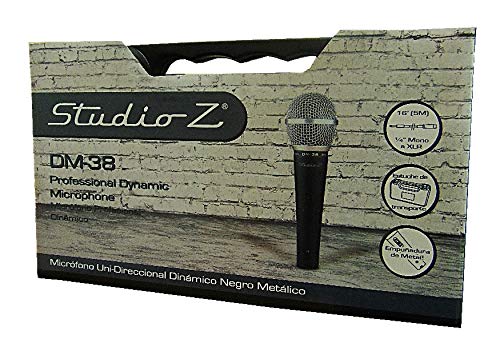 Studio Z DM-38 Professional Dynamic Mic - Perfect For Karaoke Nights & Live Performances