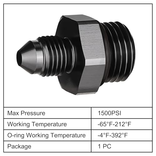 Image of EVIL ENERGY 3AN Flare to AN6 ORB Male O-Ring Fitting Adapter