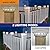 APONUO Solar Post Cap Lights,12 Pack 2-Modes Bright 5x5 Vinyl Fence Post Caps Solar Lights Outdoor Waterproof Garden Patio Fence Deck Decor for Fence Deck Caps 4x4,6x6 Wood,4x4,5x5 Vinyl