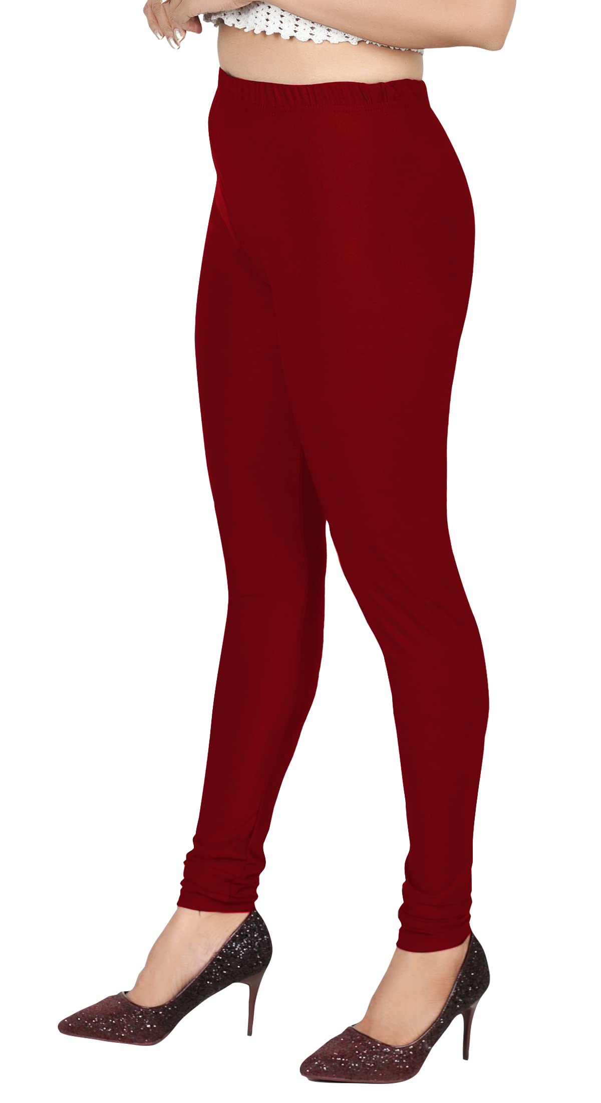 mixfit Women Skinny fit Shiny Satin Lycra Stretchable Churidar Leggings-picture-29