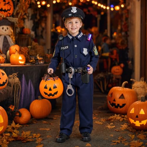 Disfraz de policía para niños y niñas miniatura 4