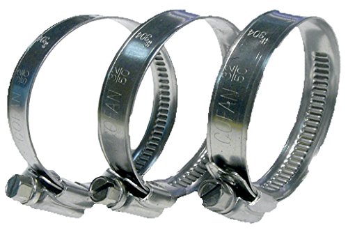 100 pcs Stainless Steel clamp A-2, Band 9 mm 16-25 mm, 16 - 25 mm