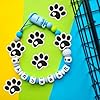 mortd 12Pcs Dog Paw Silicone Beads for Pens - Pet Lover Pen Charms Keychain Necklace Bracelet Making Supplies - Durable Puppy Paw Silicone Focal Beads for Adults DIY Crafts Dog Birthday Party Supplies #4