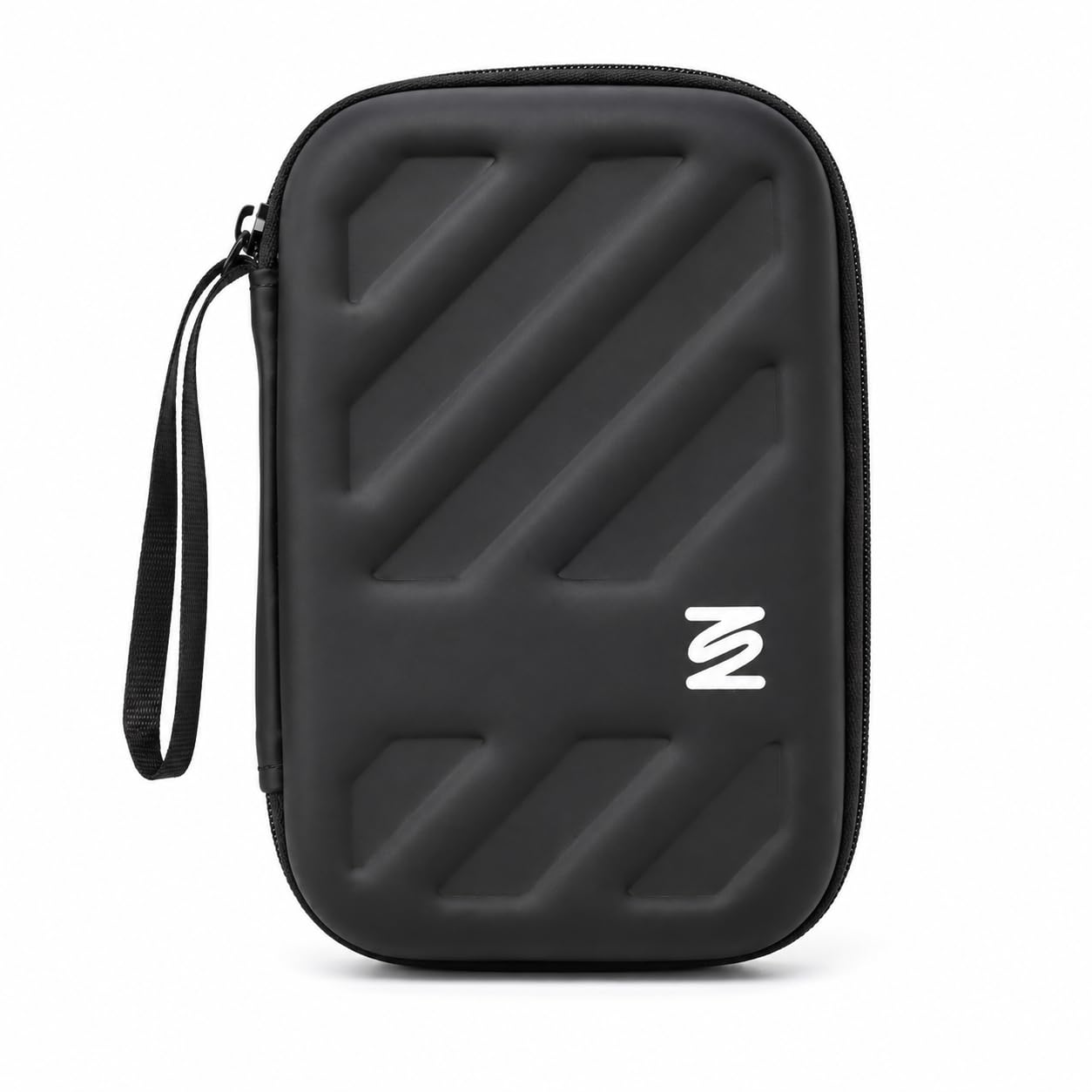 Hard Disk Carry Case | Portable Protective Storage Pouch with Zipper & Wrist Strap | Compatible with HDD, SSD, USB Cables, Power Bank & Accessories | Black-image-15
