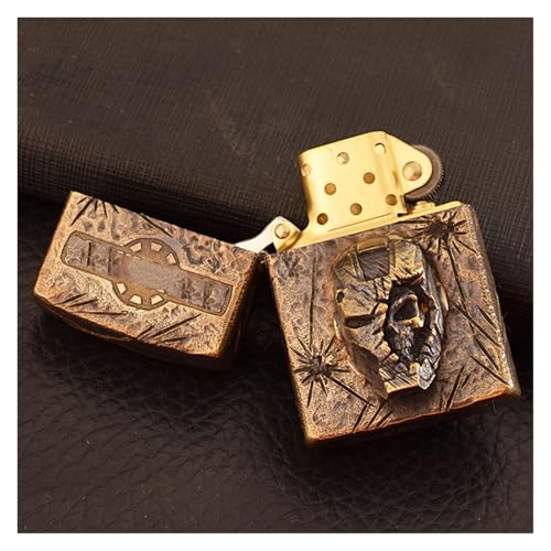Encendedor metálico recargable con tapa abatible miniatura 4