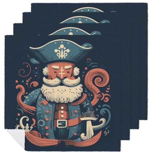 Servilletas de Tela Personajes Pirata 6 Unidades miniatura 1