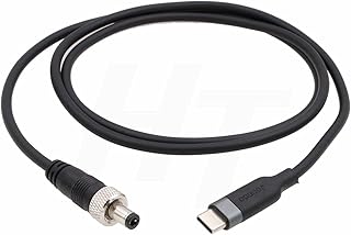 HangTon 12V PD QC USB C to Locking DC Power Cable for Atomos Ninja V, SmallHD 702 Touch, Video Devices PIX-E7 Monitor (1m)