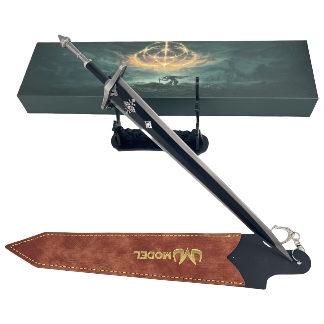 Superbuybox Game Elden Ring DLC Shadow of The Erdtree Greatsword of Solitude Giftbox Martial Arts Game Collection Gift Desk Decor w/Display Stand