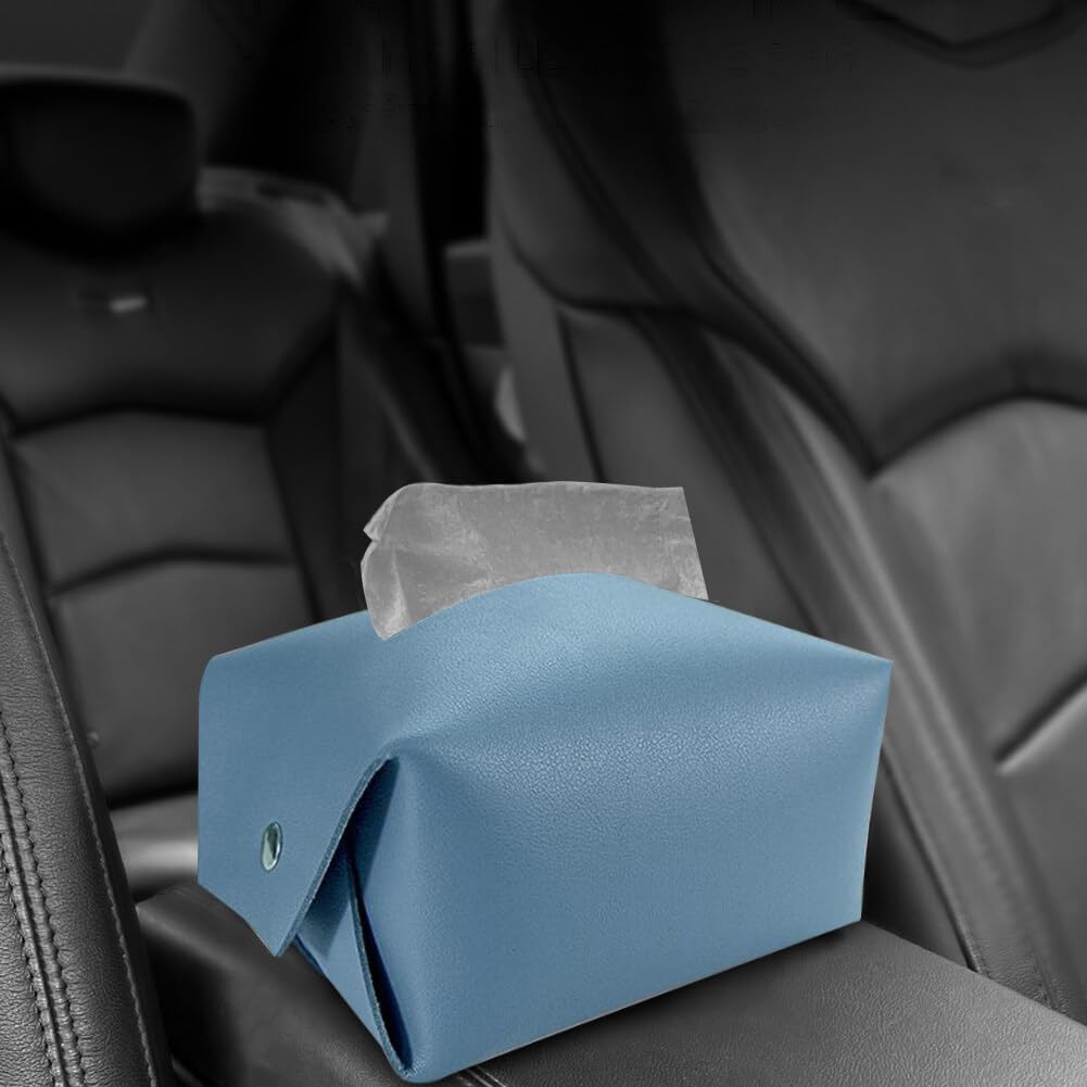 Supporto per scatola di fazzoletti in pelle PU per Hotel con fondo magnetico per