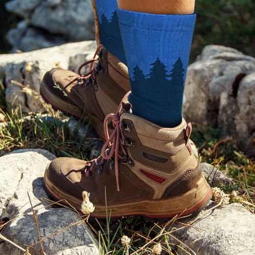 Image of ANOTION Funny Hiking Socks for Men & Women - Moisture Wicking Lightweight Compression Socks,Women Hiking Socks Summer