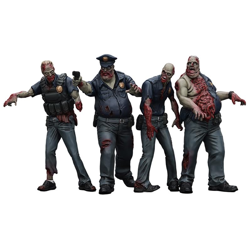 JOYTOY Dark Source 1/18 Action Figure Dark Source Zombie Figure Police (Male) Model Collection Birthday Gifts 15Age+ 3.07in