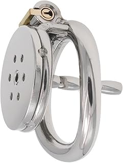 Vpayi 男性の貞操デバイス、ステンレス製コックケージ、短いペニスリング貞操帯ロック (Color : Short, Size : Ring 50mm)