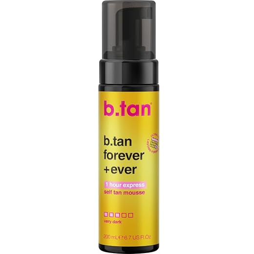 B.TAN Self Tan Mousse Forever & Ever, Ultra Long Lasting, Lasts Up to 11 Days, Bronze, 6.7 Fl Oz