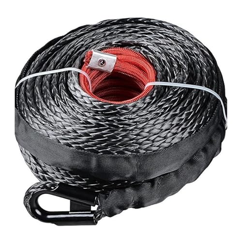 �d���E�C���`�A Winch Rope 3/8inch 9.5mm Synthetic Dirt Bike, Truck Boat Replacement Line Cable ATV Car Outdoor Accessories �A�ƒ�p �Ɩ��p(29m